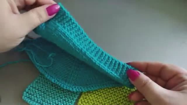 Секрет Идеального Края! Кромка платочной вязкой: Просто и Профессионально! 🧶✨ смотреть онлайн