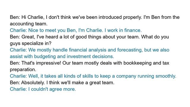 Business English Lessons: Introducing your team in Accounting and Finance смотреть онлайн