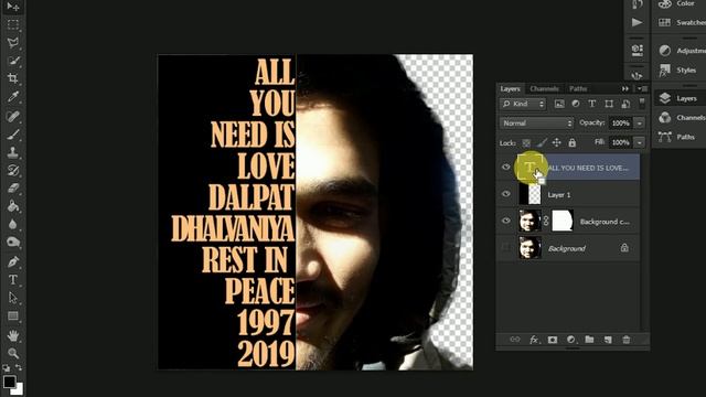 How to Create a Text Portrait poster: Photoshop Tutorial смотреть онлайн