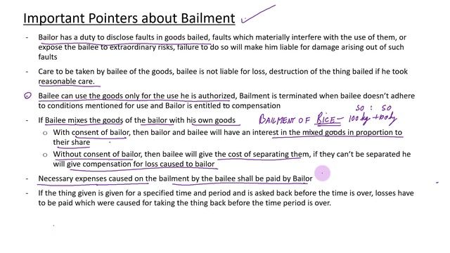 Bailment and Pledge - Indian Contract Act смотреть онлайн