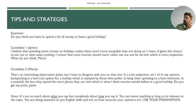 B2 First Course - Speaking Part 4 - Lesson 7 | Cambridge English FCE Tutorial