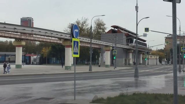 Монорельс - однорельсовая железная дорога. Москва. смотреть онлайн