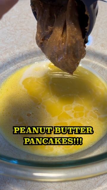 Peanut Butter Pancakes Recipe! #food #foodie #cooking #shorts смотреть онлайн
