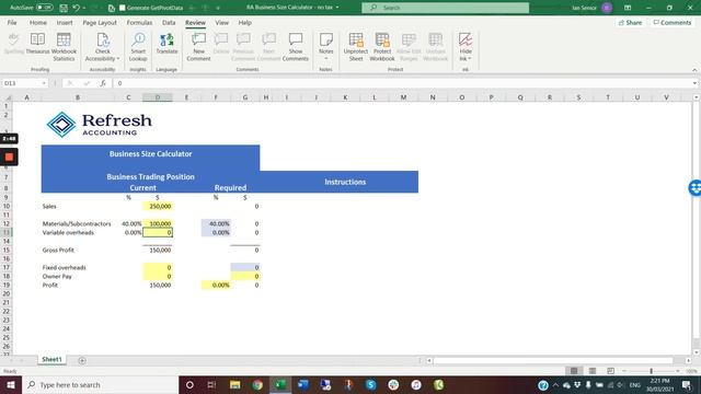 Business Size Calculator & Instructions смотреть онлайн