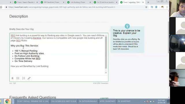 Gig Create on Link Building part 2 institute Class 22 December 2018 смотреть онлайн