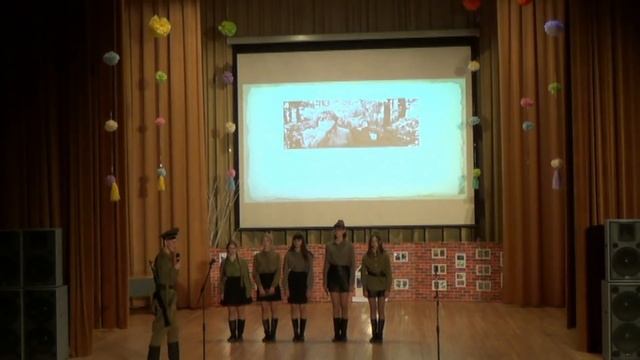 литературно-музыкальная композиция "А зори здесь тихие" 9Д, НХСШ №10 смотреть онлайн