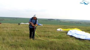 Прямой старт на параплане / Как летать на параплане? / Учебное видео / параплан Davinci CLASSIC