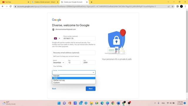 How to create a standard Gmail account. #howto #subtitles #email #gmail #google смотреть онлайн