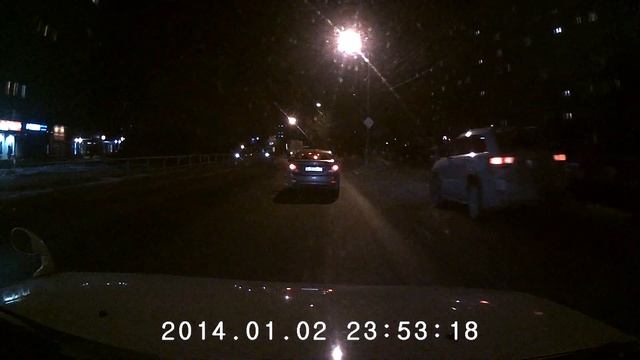 Запись автомобильного Full HD видеорегистратора LEXAND LR50, ночная съемка смотреть онлайн