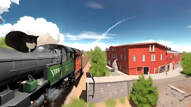 Maxwell The Cat 360° -ON THE TRAIN VR360 VIDEO IN 4K смотреть онлайн