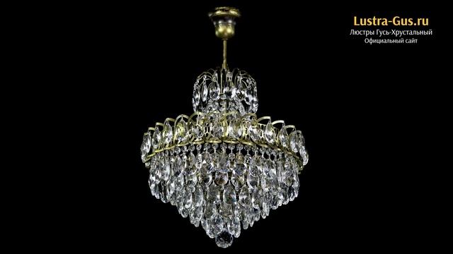 Хрустальная люстра «Грация с подвесом под бронзу» - Гусь-Хрустальный завод смотреть онлайн