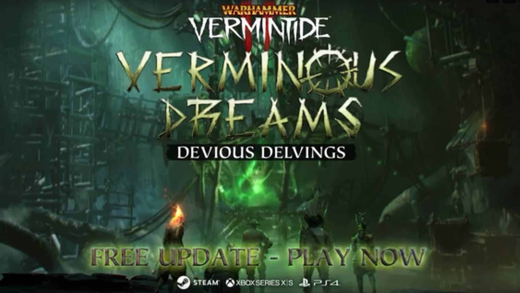 Warhammer Vermintide 2 - Verminous Dreams Devious Delvings - Официальный трейлер смотреть онлайн