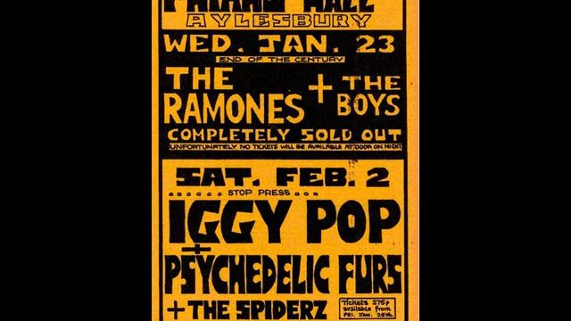 Ramones - Friars Maxwell Hall (Aylesbury, England 23-01-1980) смотреть онлайн