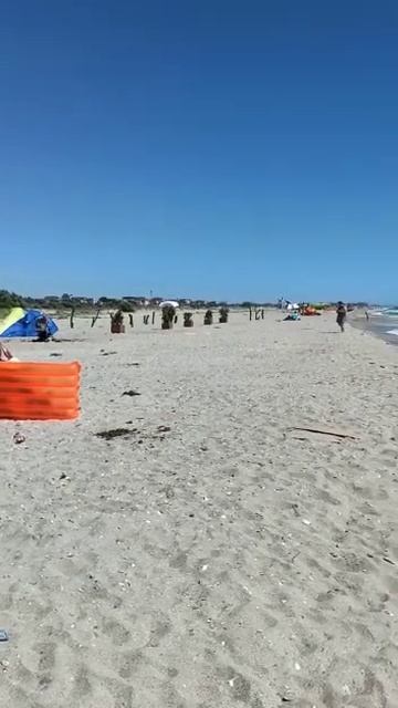 Пляжная полоса в Оленевке, Тарханкут, Крым #shorts смотреть онлайн