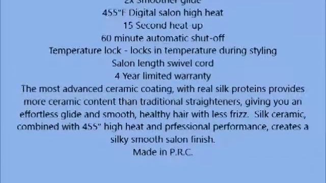 Remington TStudio Silk Ceramic Hair Straightener S9620A, 2 Inch Floating Plates 1 ea смотреть онлайн