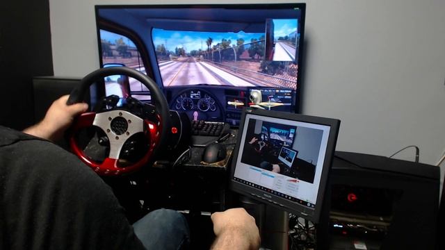 American Truck Simulator | w/Fanatec Clubsport V2 wheel смотреть онлайн