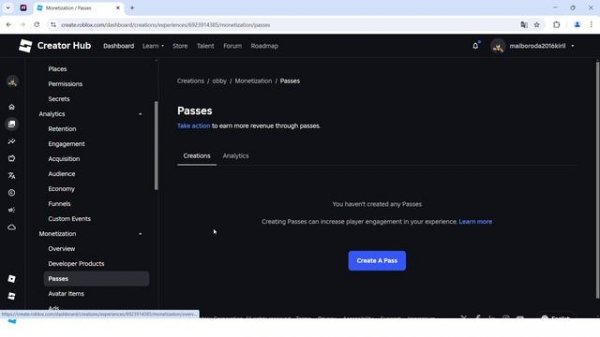 Как создать свой Game Pass в роблоксе