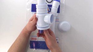 Сифон "ЭЛИТ" для раковины с удлинённым выпуском,нержавеющей чашкой из стали и с гофротрубой 3098614