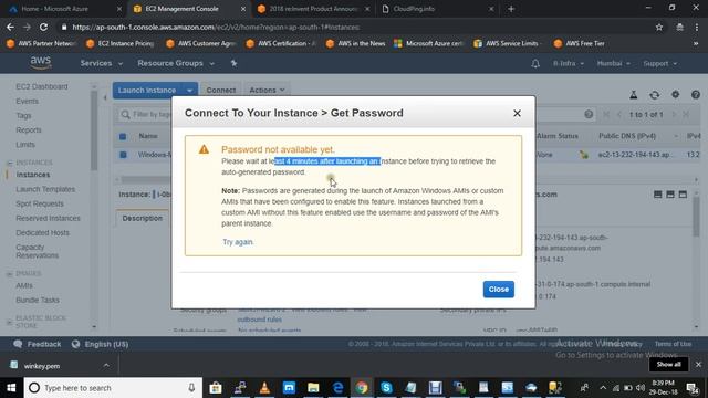 How to create windows instance in AWS and how to access it In HINDI смотреть онлайн