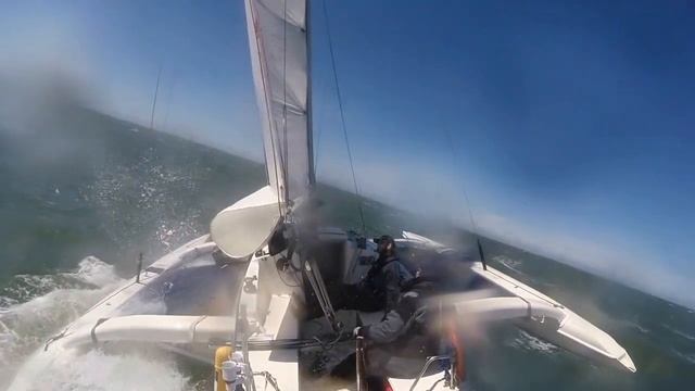 Double Handed Farallones Race 2016 - Corsair 31R Trimaran - Team Trident смотреть онлайн