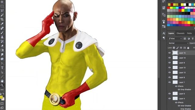 Deddy Corbuzier Jadi Saitama | The Hero | Photoshop | One Punch Man смотреть онлайн