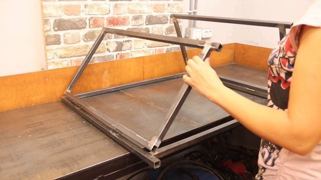 From a profile pipe! HOMEMADE that does not take up much space! смотреть онлайн