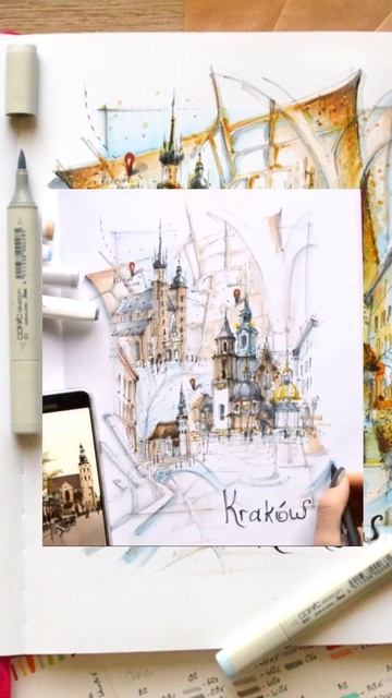 Inst sg_vesta Уроки архи скетчинга маркерами #artist #архитектура #design #маркер #architecture смотреть онлайн