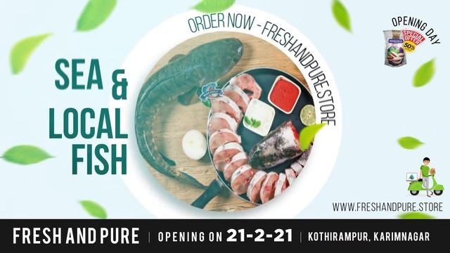 Sktech multicorp-Fresh and pure store opening poster animation смотреть онлайн