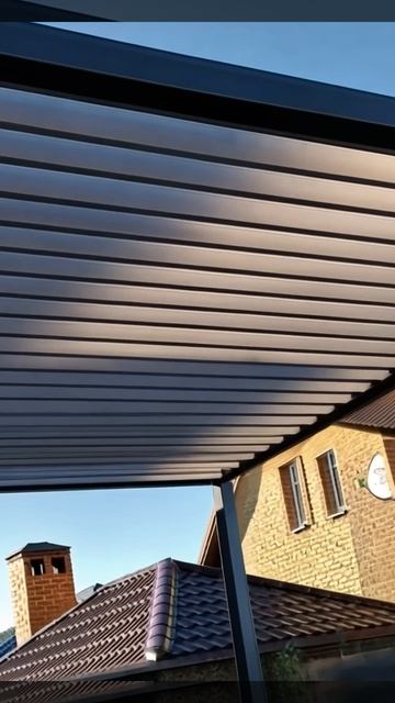 Современный навес. Прямой навес. Навесы Ростов.