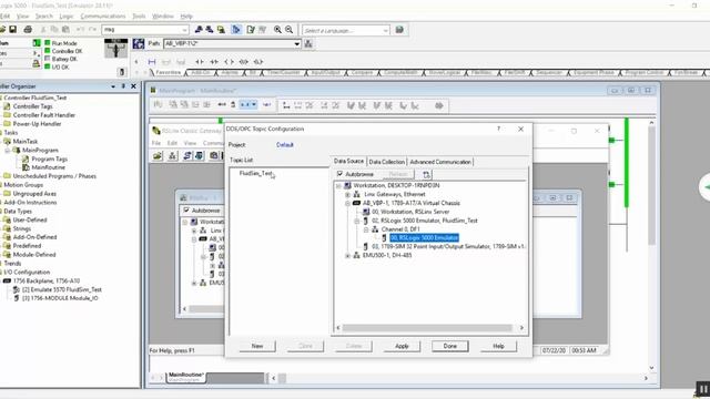 FluidSim Allen Bradley Emulator 5000 смотреть онлайн
