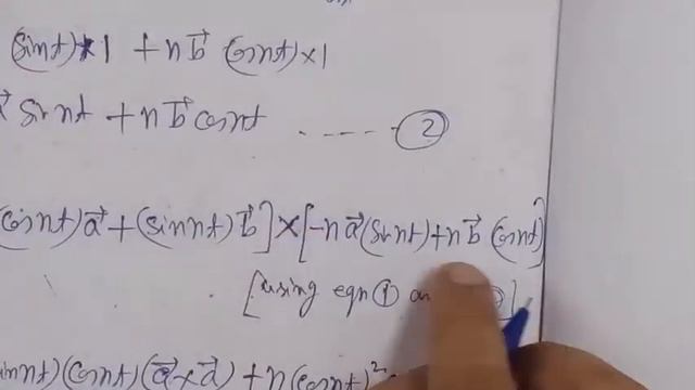 If n, a, b are constant and r=(cos nt)a+(sin nt)b prove r x dr/dt=na xb and d^2r/dt^2+n^2.r=0 vecto смотреть онлайн