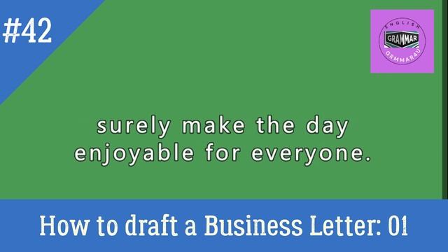 Drafting a letter as an HR ||An invitation of the family || Business Letter || English Grammar4U || смотреть онлайн