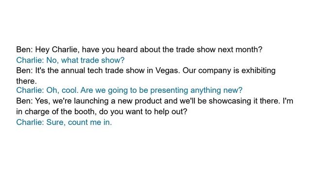 Short Business English Conversations | Trade shows and conferences смотреть онлайн
