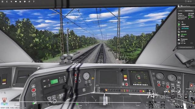 ЭП2Д - 0002 в Trainz Railroad Simulator 2022.Торможение ЭДТ. смотреть онлайн