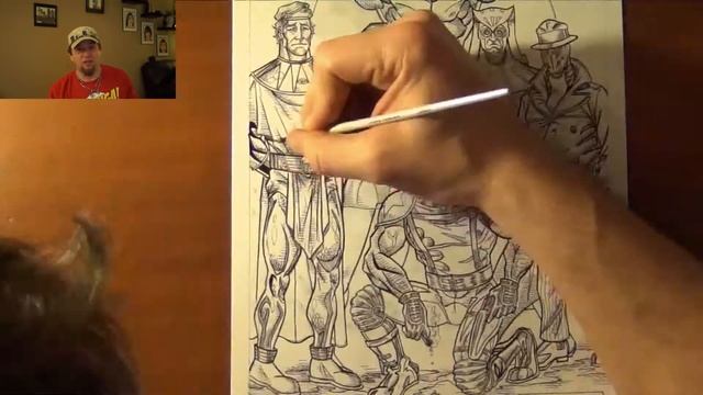 Painting The Watchmen A Dredfunn Comic Style Painting смотреть онлайн