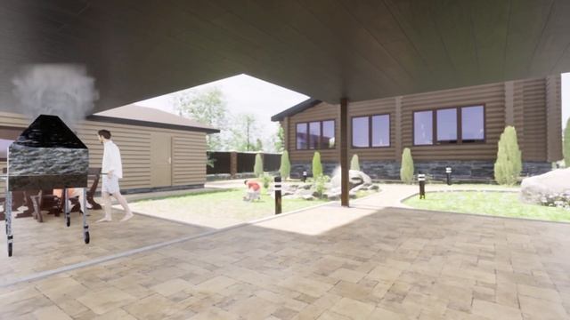 Twinmotion Visualization. Визуализация участка и дома в Twinmotion