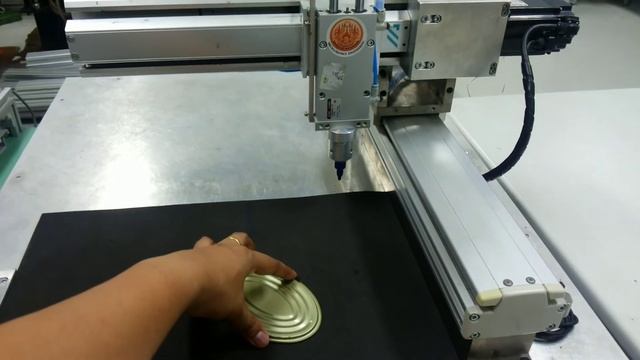 Automatic glue machine with image processing Ellipse shape смотреть онлайн