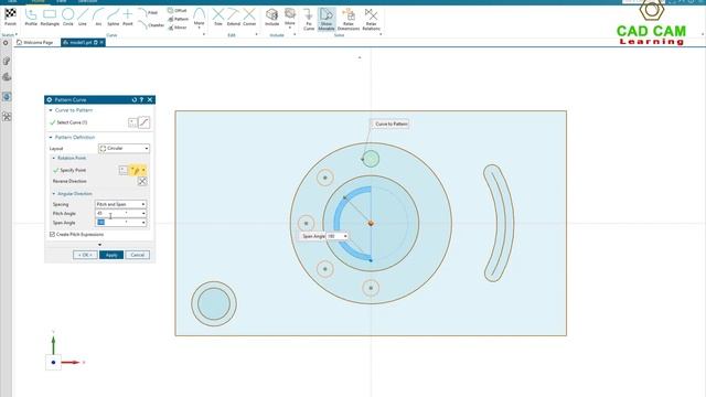 Siemens NX Modeling tutorials #5 | Sketch | Using Pattern - Mirror - Offset command смотреть онлайн