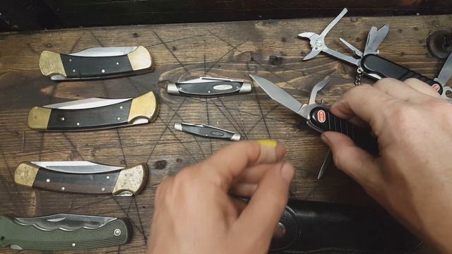 Handful of Vintage Pocket Knives No. 9 - All "Buck" Knives Fixed Blade, Lock back and Pocket Knive смотреть онлайн