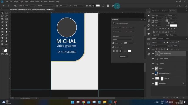 Free Id Card Template PSD File Free Download