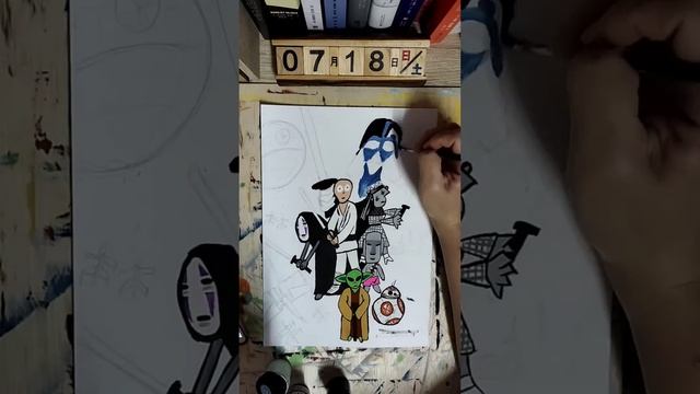 Star Wars -- The Scream Series (Poster color painting) смотреть онлайн