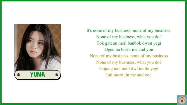 ITZY 'None Of My Business' Lyrics || [Real Easy Lyrics] смотреть онлайн