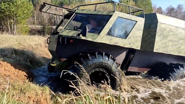 Вездеход Ветер || Испытываем плавучесть на новых шинах смотреть онлайн