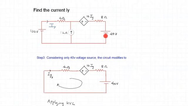 Superposition Theorem with Dependent source смотреть онлайн