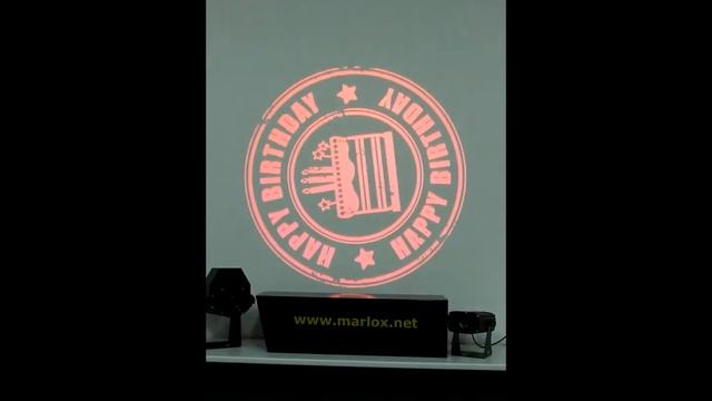 Gobo projector ECOLIGHT 35 HID R + HAPPY BIRTHDAY glass gobo смотреть онлайн