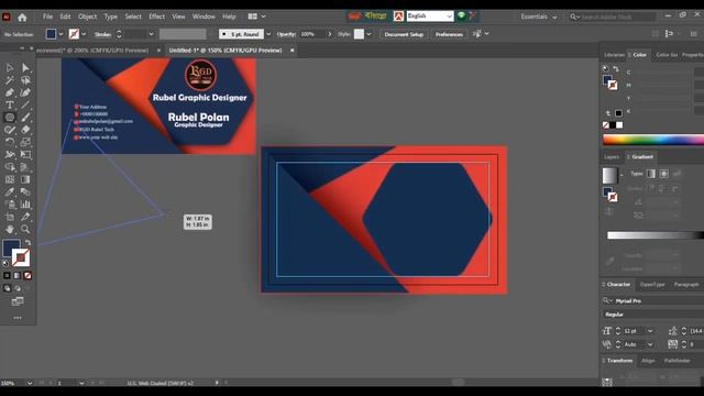 How To Create Visiting Card Design Tutorial2023 смотреть онлайн