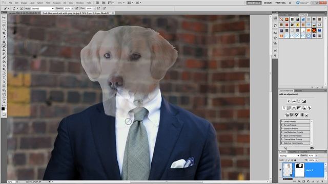 Photoshop: Business Dog Manipulation смотреть онлайн