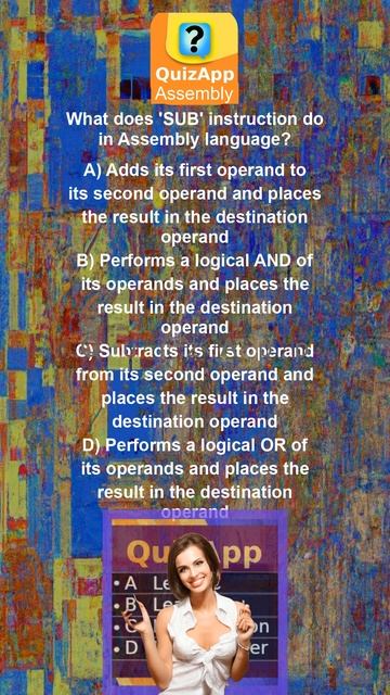 Assembly What does SUB instruction do in Assembly language смотреть онлайн