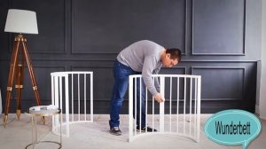 Сборка круглой кроватки трансформера. Видеоинструкция/Wunderbett