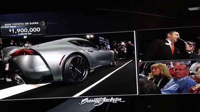 2020 Toyota supra vin 1 sells for 2.1 million dollars смотреть онлайн